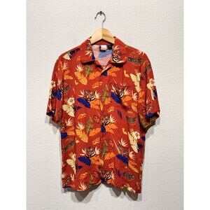 Scarface the world is yours Hawaiian shirt tigers medium button up